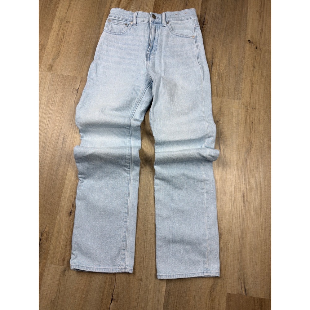 Madewell 90s Straight Leg‎ Jeans Light Wash High Rise DM6597 Womens 24